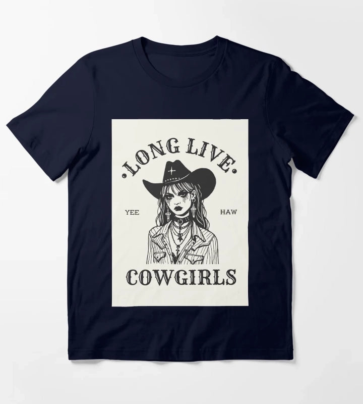 Long Live Cowgirls T-Shirt Navy