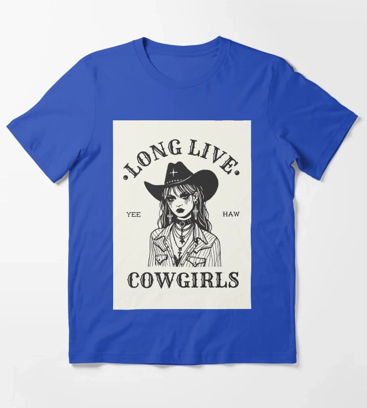 Long Live Cowgirls T-Shirt Blue