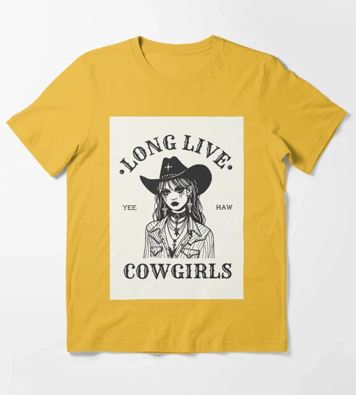 Long Live Cowgirls T-Shirt Yellow