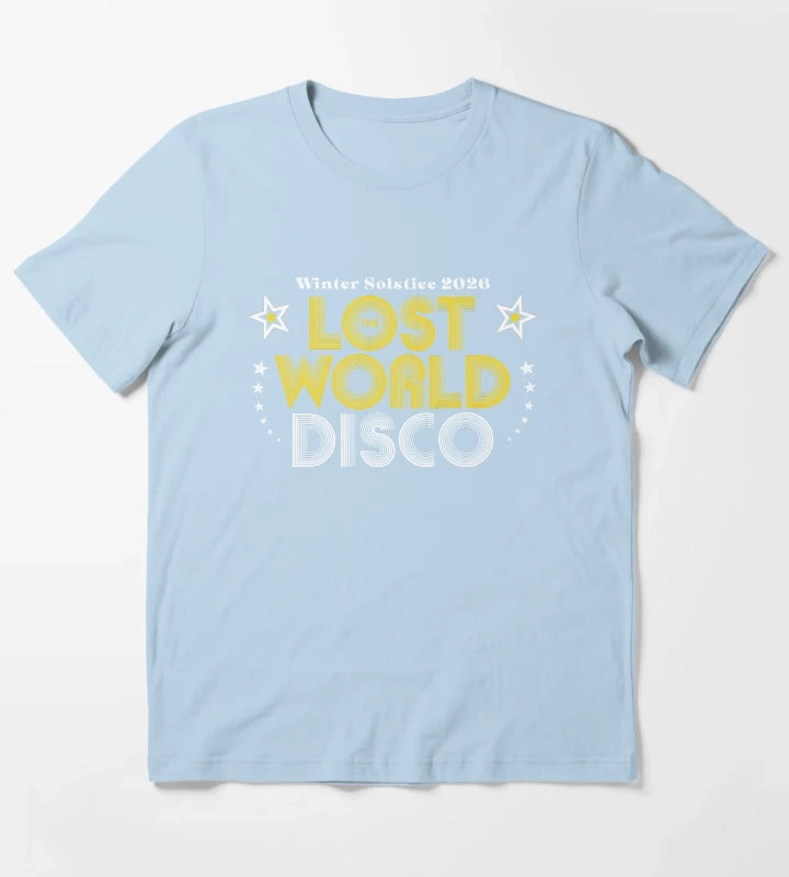 Lost World Disco Winter Solstice disco version T-Shirt Sky Blue