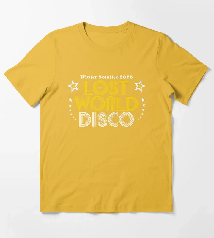 Lost World Disco Winter Solstice disco version T-Shirt Yellow