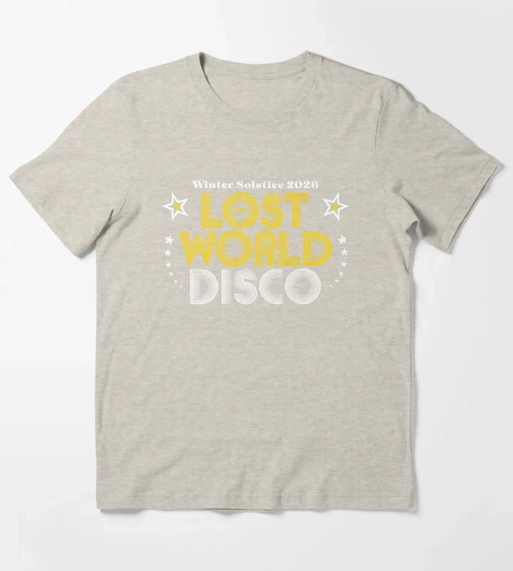 Lost World Disco Winter Solstice disco version T-Shirt Cream