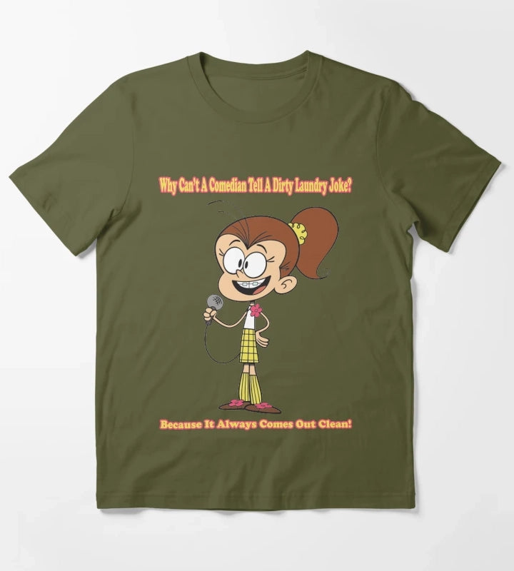 Loud House Luan Loud T-Shirt Olive Green