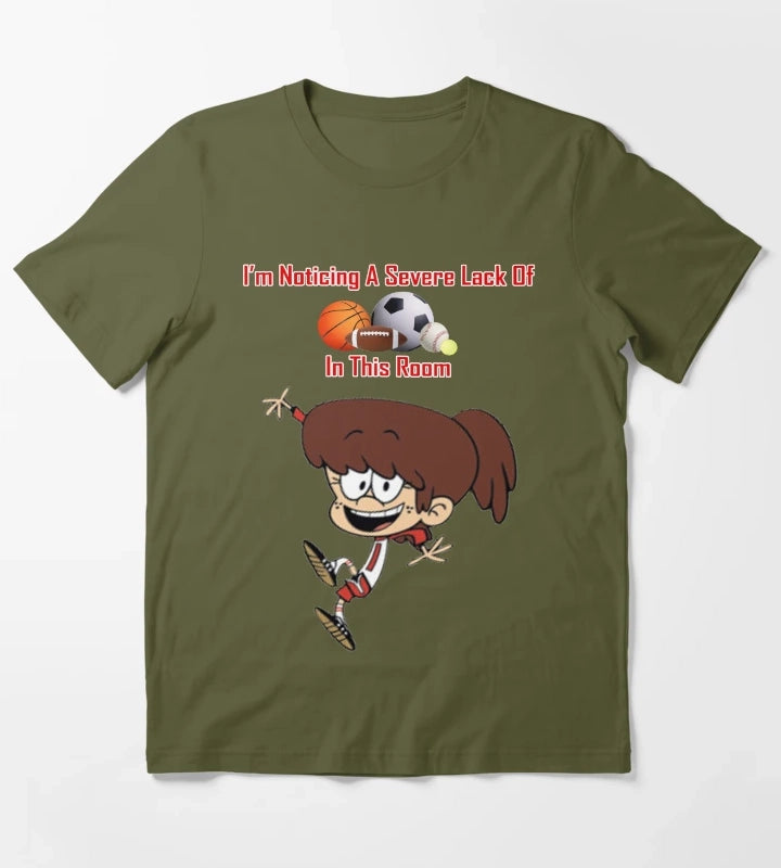 Loud House Lynn Loud T-Shirt Olive Green