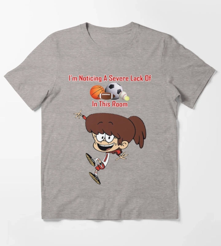 Loud House Lynn Loud T-Shirt Heather Grey