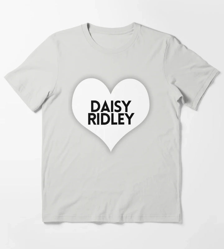 Love Daisy Ridley T-Shirt Light Grey