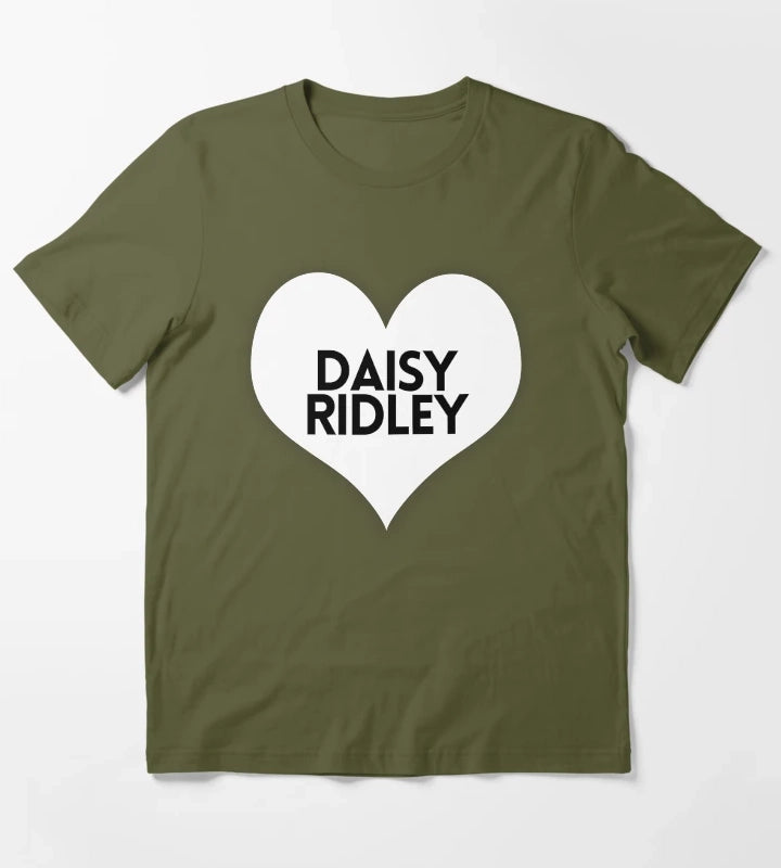 Love Daisy Ridley T-Shirt Olive Green