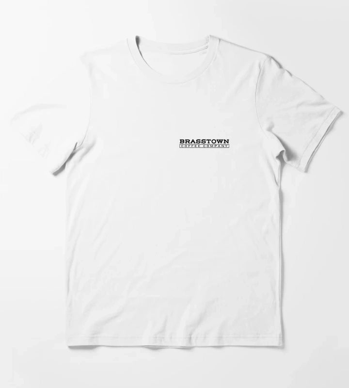 Love Victor Brasstown Coffee Company Uniform Front T-Shirt White