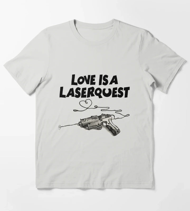 Love is a Laserquest T-Shirt Light Grey