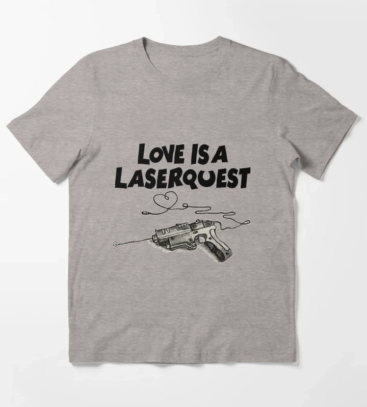 Love is a Laserquest T-Shirt Heather Grey