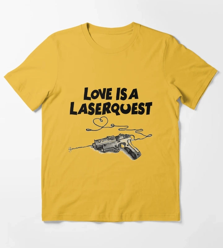 Love is a Laserquest T-Shirt Yellow