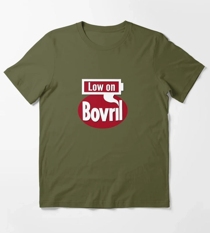 Low on Bovril T-Shirt Olive Green