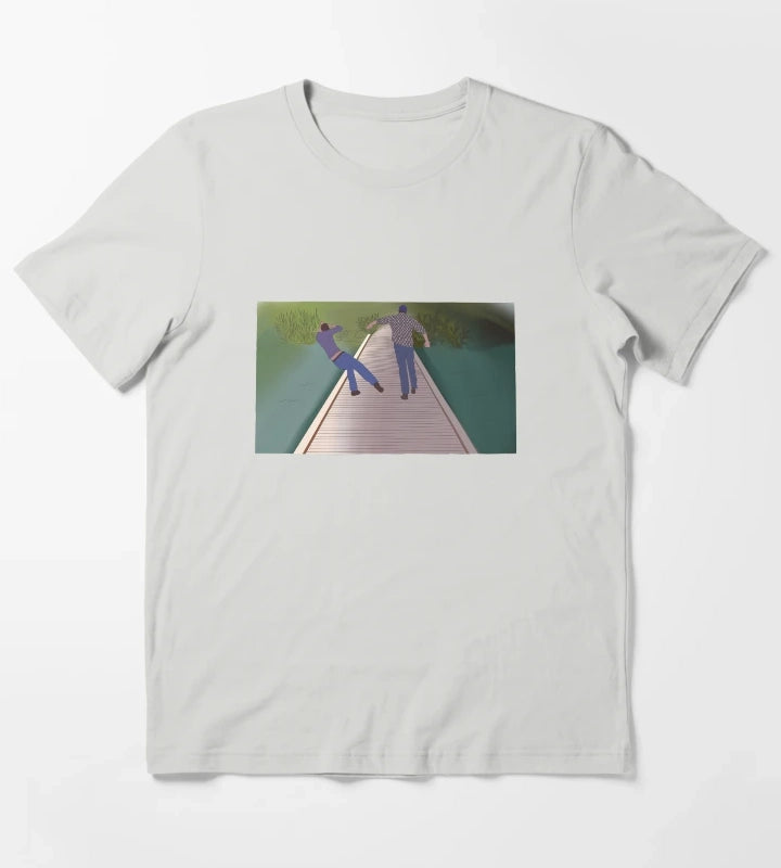 Luke and Jess T-Shirt Light Grey