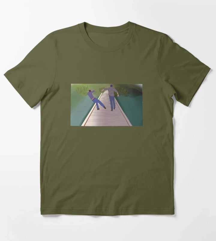 Luke and Jess T-Shirt Olive Green