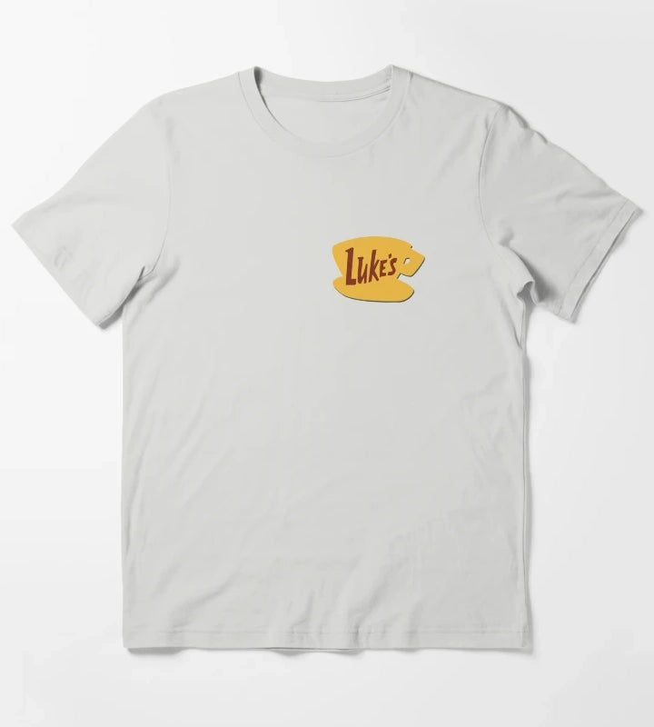 Lukes Coffee T-Shirt Light Grey