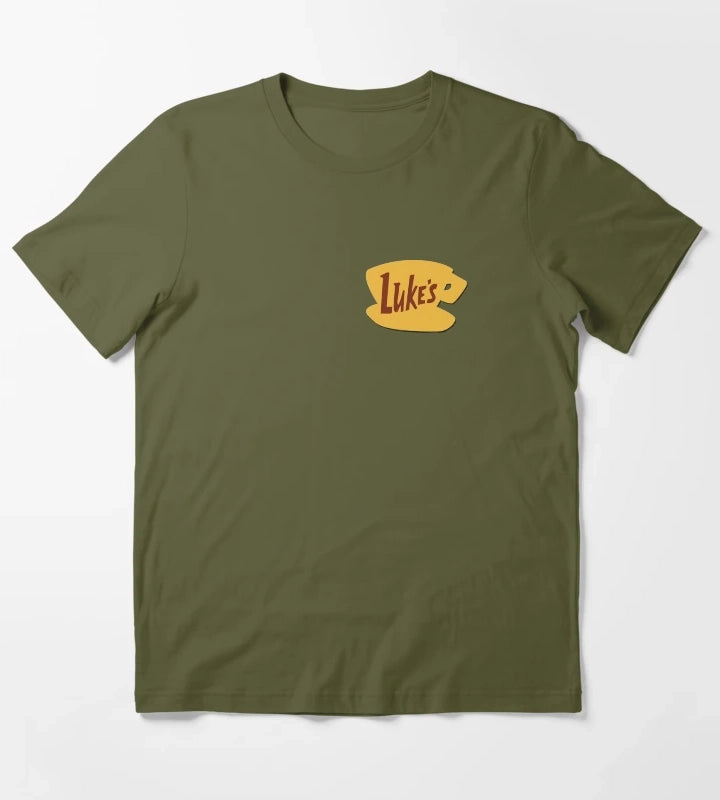 Lukes Coffee T-Shirt Olive Green