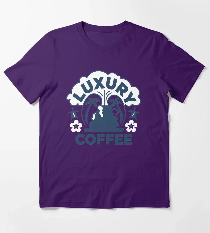 Luxury Coffee T-Shirt Purple