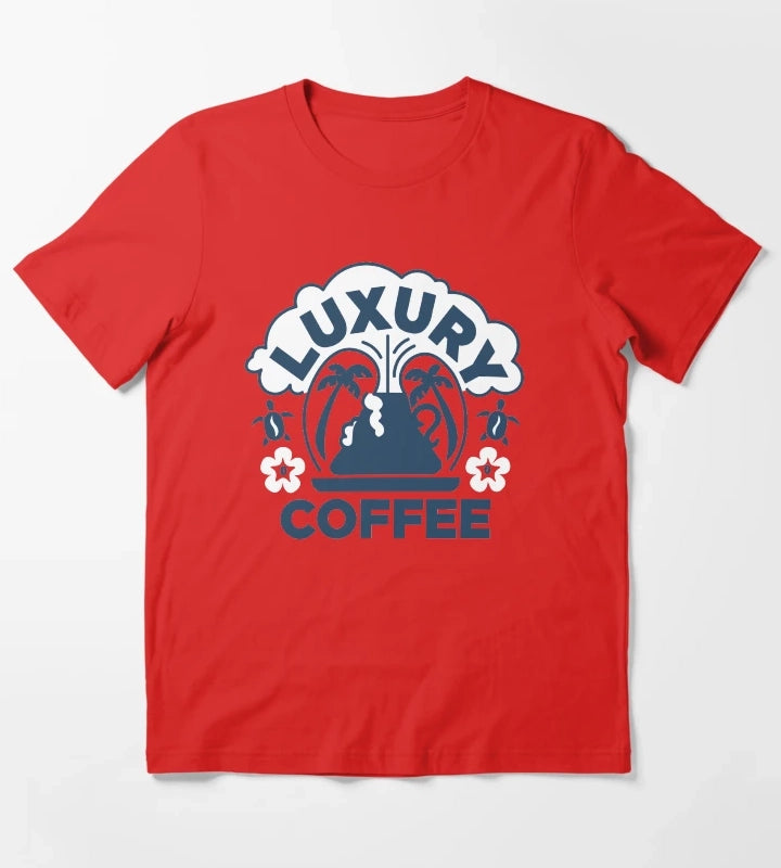 Luxury Coffee T-Shirt Red