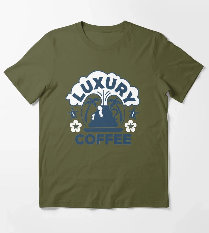 Luxury Coffee T-Shirt Olive Green