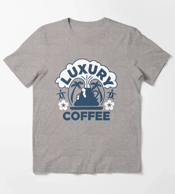 Luxury Coffee T-Shirt Heather Grey