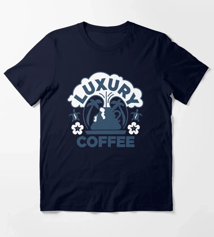 Luxury Coffee T-Shirt Navy