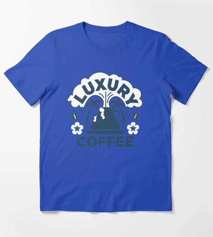 Luxury Coffee T-Shirt Blue