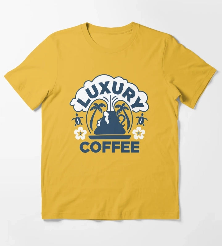 Luxury Coffee T-Shirt Yellow