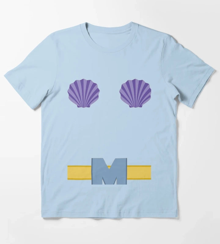 MERMAID MAN TShirt T-Shirt Sky Blue