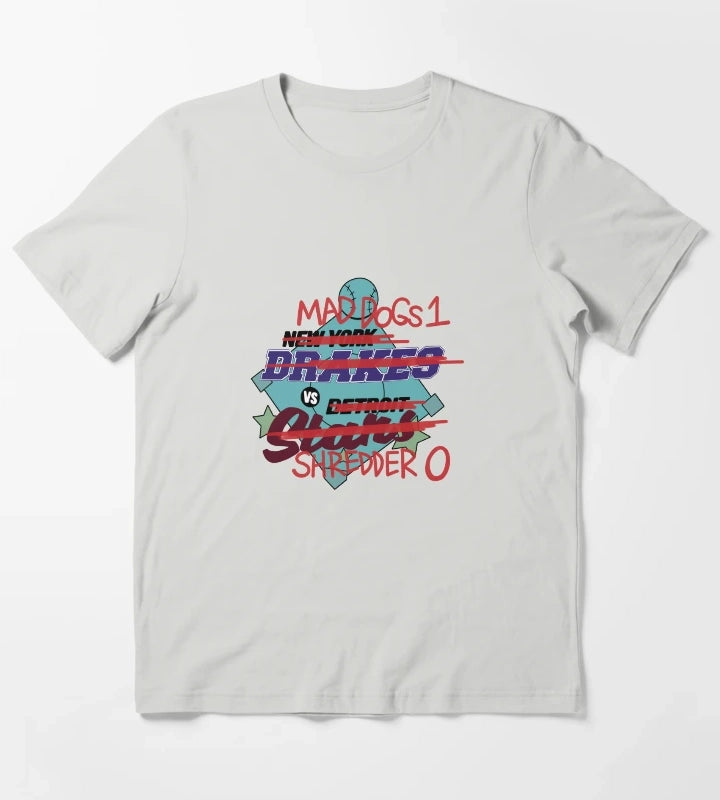 Mad Dogs 1 VS Shredder 0 T-Shirt Light Grey