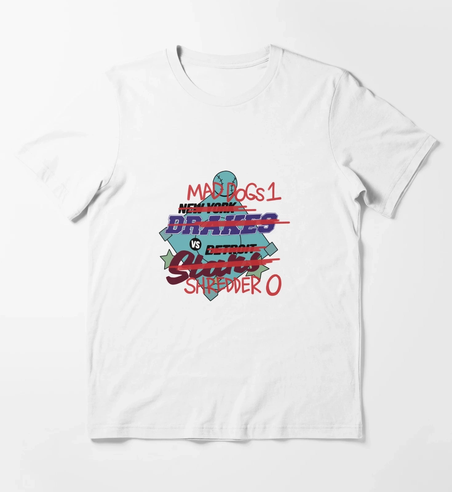 Mad Dogs 1 VS Shredder 0 T-Shirt White