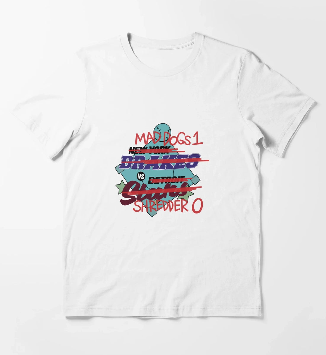 Mad Dogs 1 VS Shredder 0 T-Shirt White