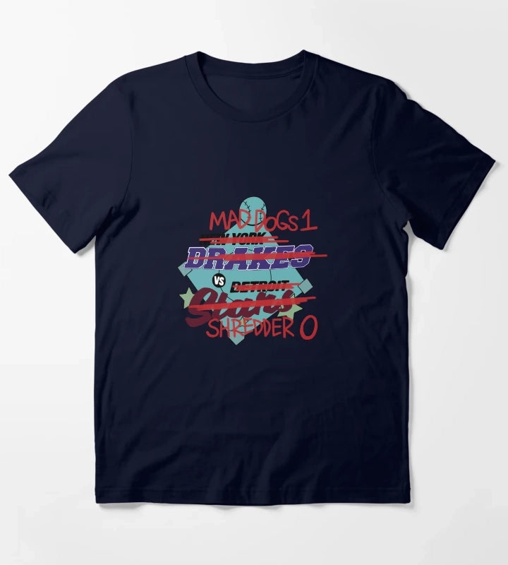 Mad Dogs 1 VS Shredder 0 T-Shirt Navy