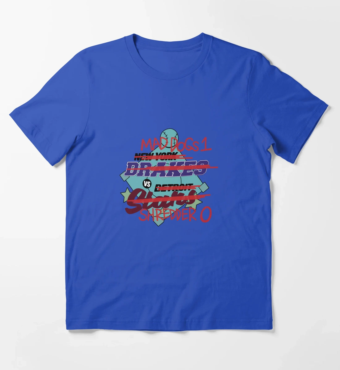 Mad Dogs 1 VS Shredder 0 T-Shirt Blue