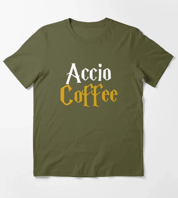 Magic Morning Coffee T-Shirt Olive Green