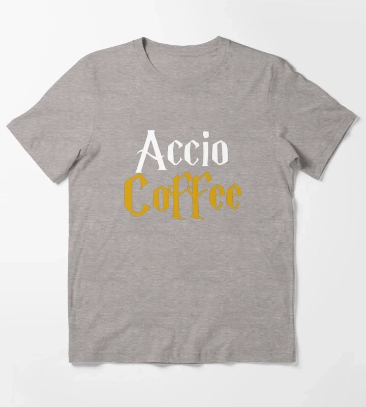Magic Morning Coffee T-Shirt Heather Grey