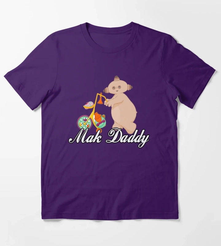 Makka Pakka Mak Daddy Fathers Gift T-Shirt Purple