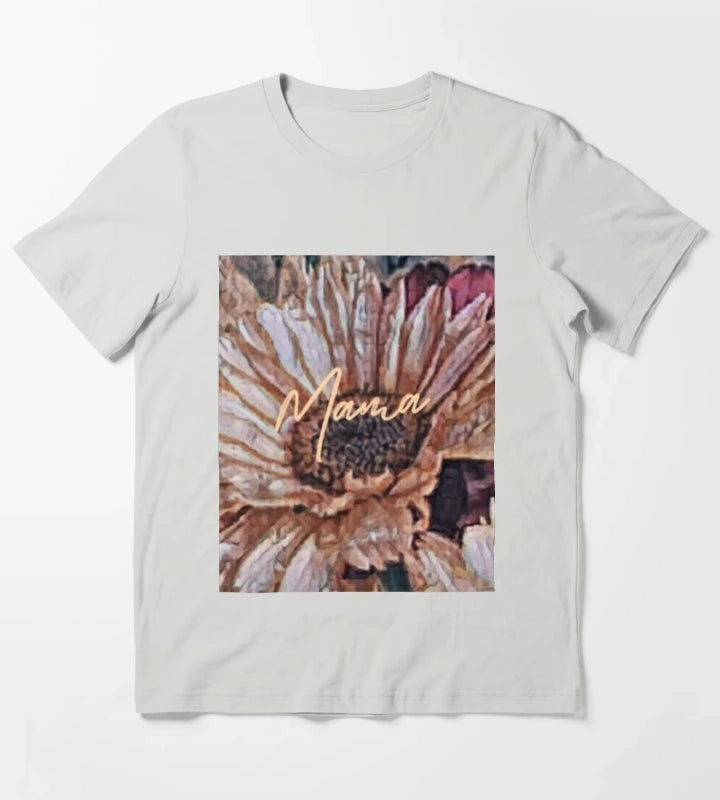 Mama Daisy T-Shirt Light Grey
