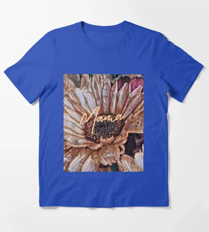 Mama Daisy T-Shirt Blue