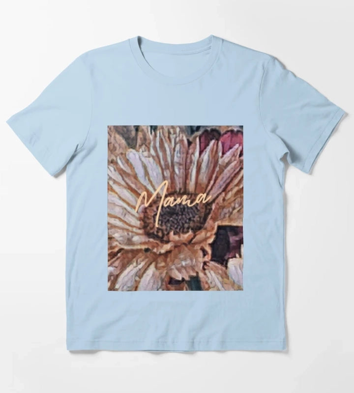 Mama Daisy T-Shirt Sky Blue