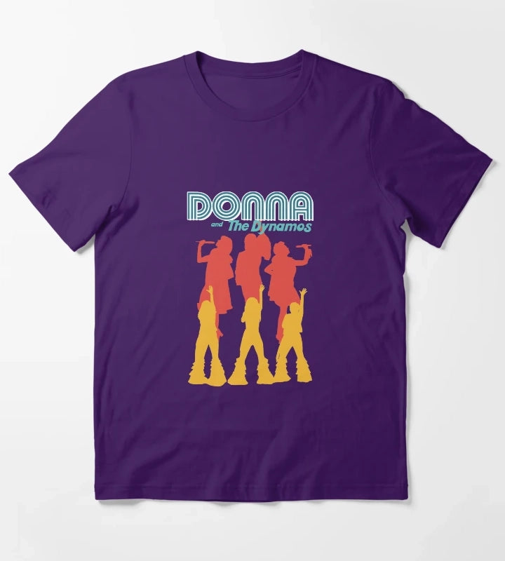 Mamma Mia Donna and the Dynamos 70s Inspired T-Shirt Purple