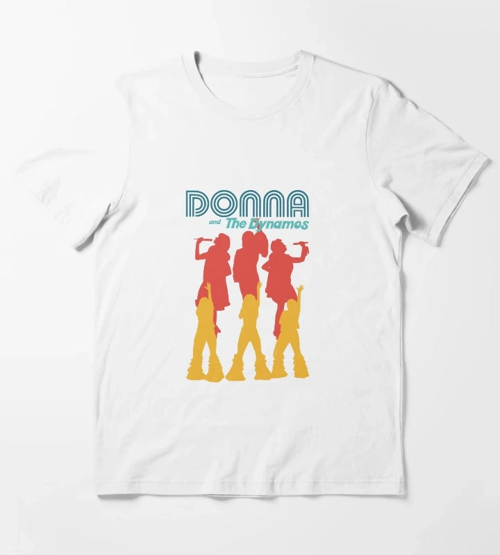 Mamma Mia Donna and the Dynamos 70s Inspired T-Shirt White