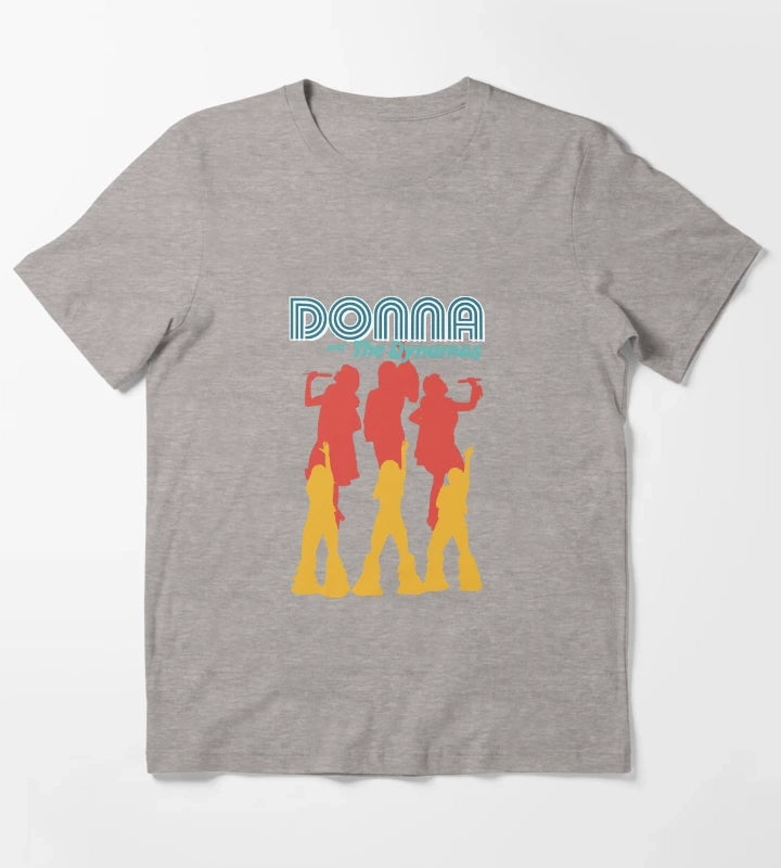 Mamma Mia Donna and the Dynamos 70s Inspired T-Shirt Heather Grey