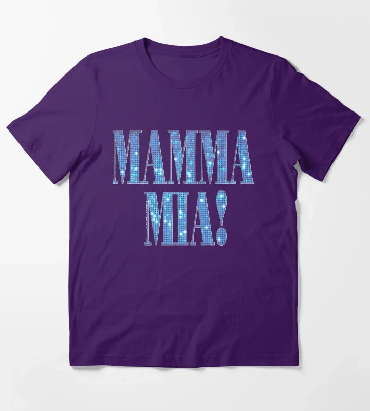 Mamma Mia disco Classic TShirt T-Shirt Purple