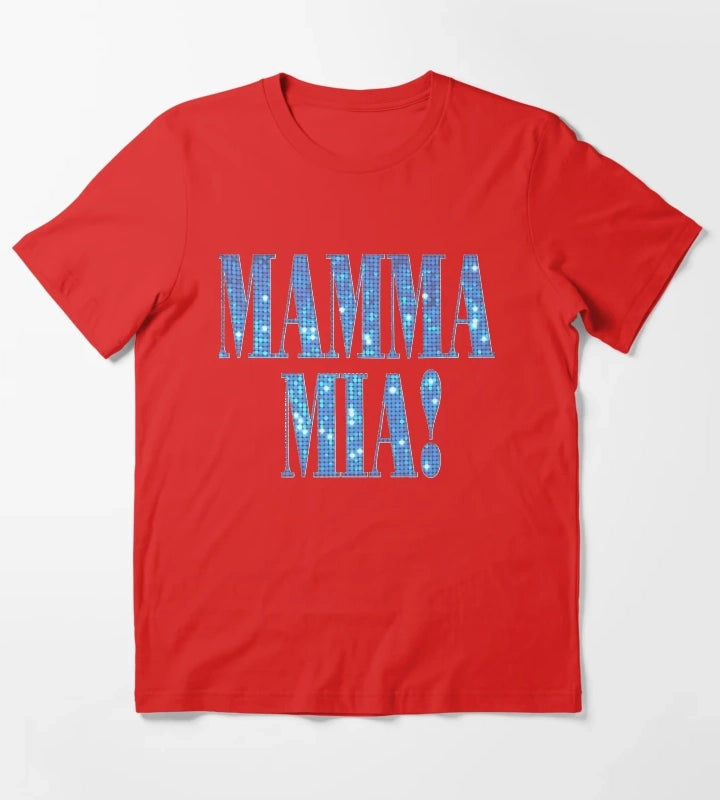 Mamma Mia disco Classic TShirt T-Shirt Red
