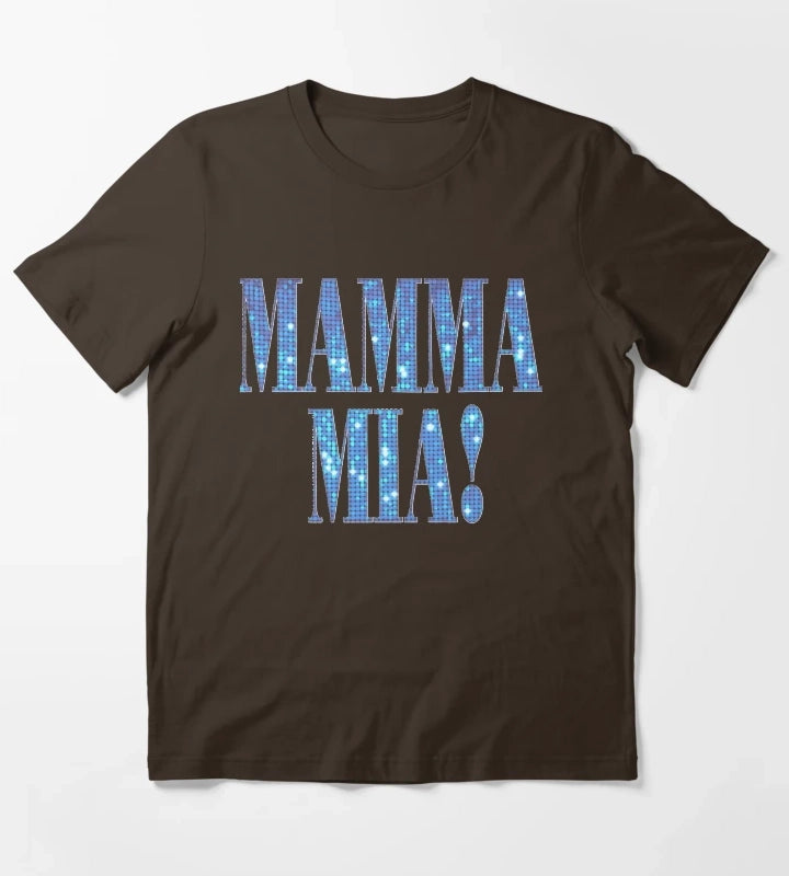 Mamma Mia disco Classic TShirt T-Shirt Brown