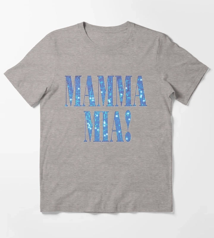 Mamma Mia disco Classic TShirt T-Shirt Heather Grey