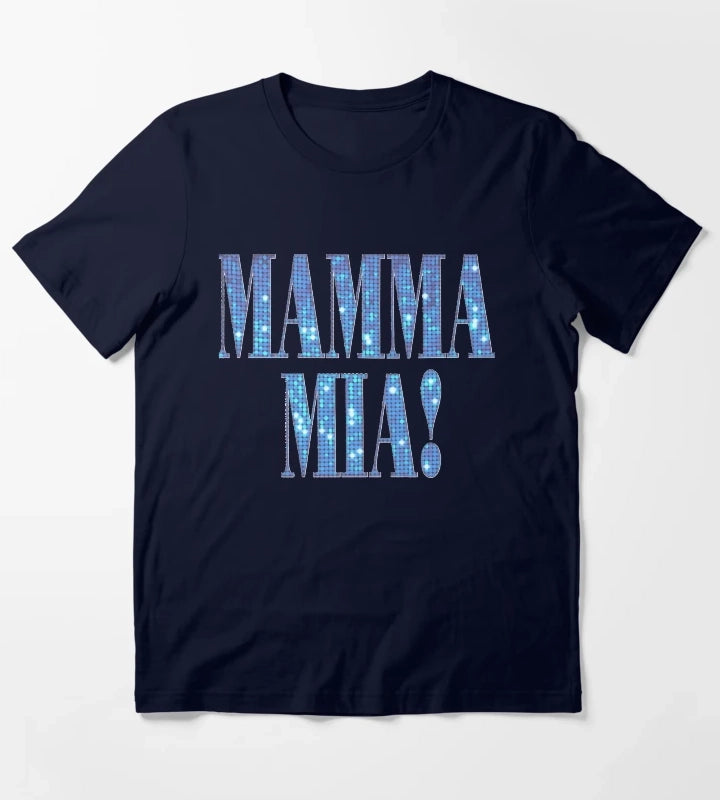 Mamma Mia disco Classic TShirt T-Shirt Navy