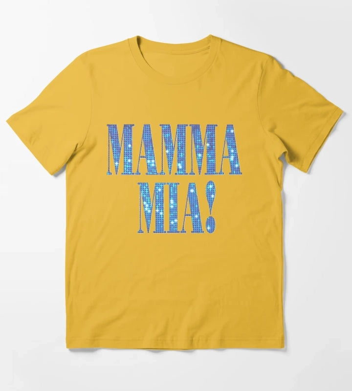 Mamma Mia disco Classic TShirt T-Shirt Yellow