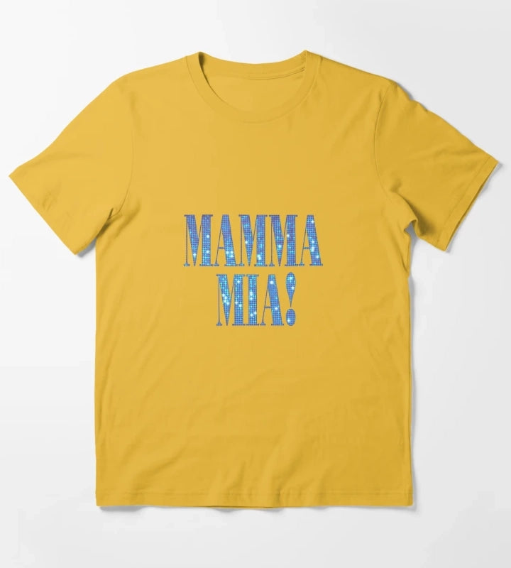 Mamma Mia disco T-Shirt Yellow