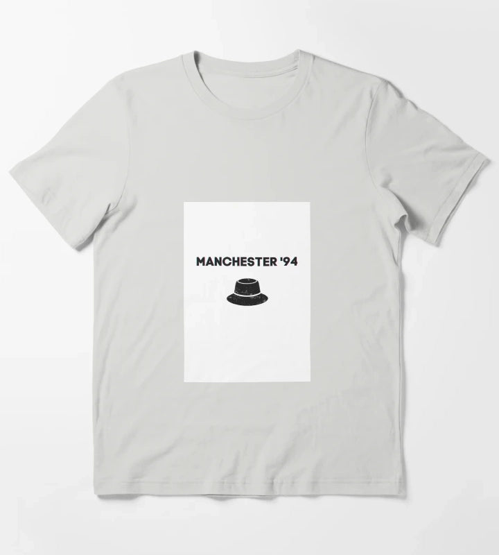 Manchester 94 Britpop Nostalgia 90s Indie Music T-Shirt Light Grey